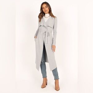 Petal & Pup Audrina Women's long grey cardigan